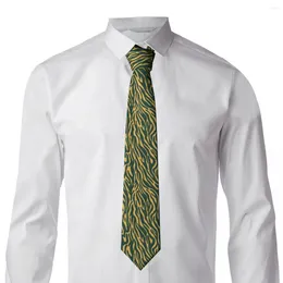 Bow Ties Zebra Skin Stripe Tie Camouflage Cool Fashion Neck For Male Wedding Quality Collar Custom Necktie Accessories Xmas Gift