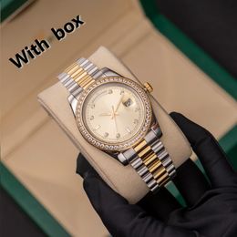 High Quality Unisex 2813 Automatic Mechanical 41mm womens Watches Bezel Stainless Steel Women Diamond Watch Lady Watch Waterproof Luminous Wristwatches gifts
