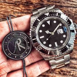 Automatic Watch Quality 43mm Best Red Sea-dweller Ceramic 904l Steel Swiss Movement Automatic Black