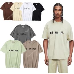 Summer Short-sleeved Men's Half-sleeved T-shirt Tops Cotton Heavyweight Loose Trend Solid Colour Teenagers New Five-quarter Sleeve