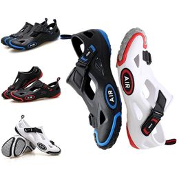 Footwear All Terrain NonLock Cycling Shoes Men Women Mtb Mountain Bike Shoe Leisure Sport Road Bike Shoes NonSlip Trekking Sneakers