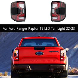 Car Taillight Assembly Dynamic Streamer Turn Signal Brake Reverse Parking Lights For Ford Ranger Raptor T9 LED Tail Light 22-23