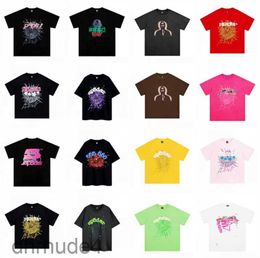 Summer Spider Tshirt Tees Fashion Mens Womens Designers Sp5der t Shirts Long Sleeve Tops Cotton Tshirts Clothing Polos Short High Quality Clothes NDWX 52TZ