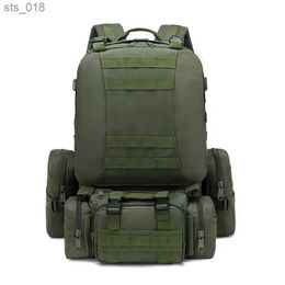 Outdoor Bags 50L Tactical Backpack Men Waterproof 4 In1 Molle Sport Tactical Bag Outdoor Hiking Climbing Army Fishing Travel Laptop BackpacksH24119