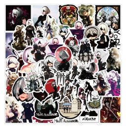 50PcsLot Cartoon Scifi Game NieR Automata Stickers Graffiti Stickers for DIY Luggage Laptop Skateboard Motorcycle Bicycle Sticker1716965