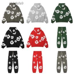 Mens Designer Man Trousers Free People Movement Clothes Sweat Suit Sweatpants Sweatsuits Green Red Black Hoodie Tears Hoody Floral CR6W 1296