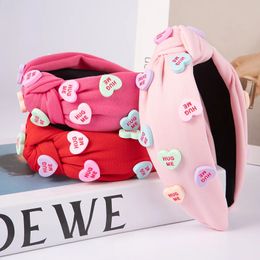 New Valentine's Day English letter hair accessories all hair band women cross-border wholesale 240119
