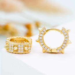 Fine Jewellery VVS1 Diamond Moissanite Men Women Earrings Fashion Design Style 925 Sterling Silver Hoop Earrings