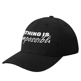 Ball Caps Color Cube Nothing Impossible Baseball Cap Sports Christmas Hats Hood Women's For The Sun Men's