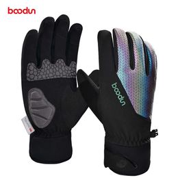 BOODUN/Bolton New Shirley Thickened Colourful Long Finger Riding Gloves Waterproof 3M Warm Ski