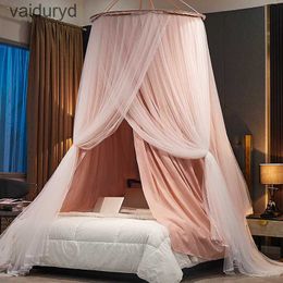 Mosquito Net Hanging Dome Mosquito Net Bed Canopy Romantic Shading Double Layer Bed Valance Anti-mosquito Home Textiles Bedcover Curtainvaiduryd