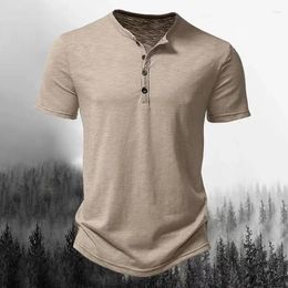 Men's T Shirts High Quality Polo Shirt Spring Summer O Collar Design T-shirt Short Sleeve Casual Street S-2XL 2024