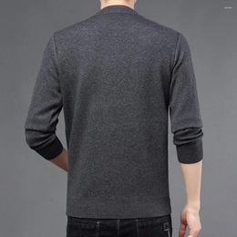 Men's Sweaters Stylish Men Pullover Sweater Zipper Neckline Super Soft Knitwear Relaxed Fit Stretch