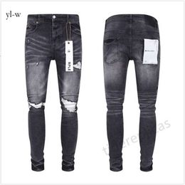 Designer Purple Jeans for Mens and Women Jeans Hiking Pant Ripped Hip Hop High Street Fashion Brand Para Hombre Motorcycle Embroidery Close Fitting 9829 3060