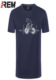 REM Mountain Biking MTB T Shirt Brand Clothes Bicycles shirt Mountain Bike Heartbeat Funny Bicycle Cycling Gift TShirt 2103178887933