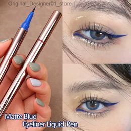 Eyeliner Blue Matte Liquid Eyeliner Pencil Colourful Waterproof Long Lasting Quick-Dry White Red Eyeliner Pen Party Eye Make-up Cosmetics Q240119