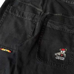 Pantaloni da uomo Y2K Jeans Harajuku Hip Hop Anime Cartoon Grafica Baggy Denim Uomo Donna New Goth Pantaloni larghi a vita altayolq