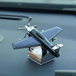 Car Badges Air Freshener Solar Aircraft Decoration Mini Per Fragrance Aeroplane Ornament Accessories Drop Delivery Automobiles Motorcyc Dhkyl