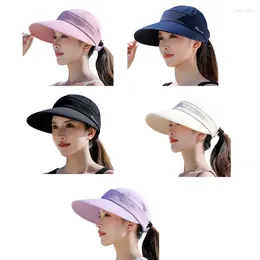 Wide Brim Hats Breathable Sun Hat For Women Detachable Top With Visors Adjustable Lightweight Sporty