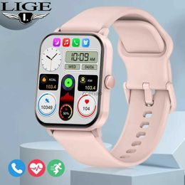 Smart Watches LIGE AI Voice Smart Watch Woman Sports Fitness Bluetooth Call Waterproof Bracelet Heart Rate Sleep Monitor For Ladies Smartwatch