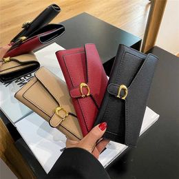 Autumn and Winter New Wine God Long Style 30% Discount Wallet Bag Women's Inner Card Space Light Luxury Versatile Fashion Money Clip Girl 7889