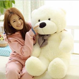 Large Size 80cm Stuffed Teddy Bear Plush Toy Big Embrace Bear Doll Lovers/Christmas Gifts Birthday gift 240118