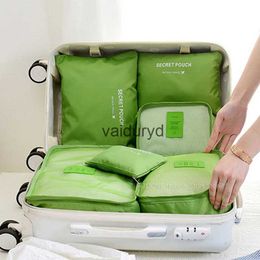 Storage Bags 6pcs Set Travel Suitcase Organizer Luggage Packing Cubes For Shoe Clothesvaiduryd