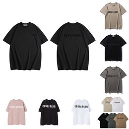 New T-Shirt Essentialsshirt Tshirts Solid Color Loose Mens Women Designers Tshirt Tees Fashion Design Tops Man Trend Hip Hop Clothing Shorts Sleeve Clothes Tee