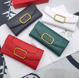 High Quality Classic Letter Zero Wallets coin long Purse Card Bag Fashion Designer Purse Flip Wallet Mens and Womens Leather Bag clutch