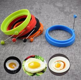 Round Heart Fry Egg Ring Pancake Poach Mould Silicone Egg Ring Moulds Kitchen Cooking Tool Rings Baking Accessory SN1582
