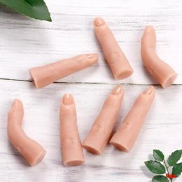 False Nails Durable Silicone Practice Finger Bendable Realistic Wide Application Nail Salon Accessories