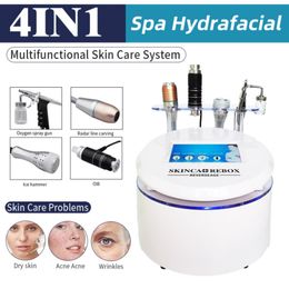 4IN1 Microdermabrasion Oxygen Facial Skin Rejuvenation Vmax Face Lifting Anti Ageing Machine HIFU Wrinkle Removal Facelift Calm Cold Hammer336