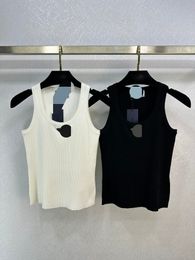 11006 2024 Runway Summer Brand SAme Style Sweater Sleeveless Crew Neck Fashion Clothes High Quality Womens weilanG701