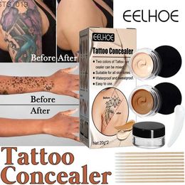 Concealer Double Colour Waterproof Tattoo Concealer Sweat Proof Skin Brighten Foundation Cover Birthmark Scars Concealer Gouache Makeup
