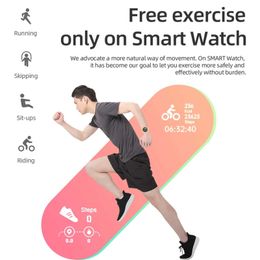 Smart Watches D18 Smart Watch Heart Rate Monitor Men's Women's Smartwatch Round Fitness Digital Watches for Men Women Band Bracelet PK D20 Y68L2401