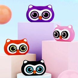Speakers L23 Cute Owl Bluetooth Speaker MP3 Player TF Card Subwoofer Colorful Lighting Mobile Phone Wireless Outdoor Portable Audio Gift