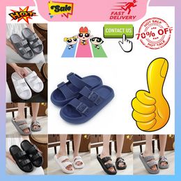 Designer Casual Platform Slides Slippers Men Woman anti slip wear-resistant Light weight cut super soft soles sandals Flat Summer Beach Slipper