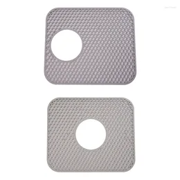 Bath Accessory Set Kitchen Sink Protector Mat Heat Resistant Silicone Accessories