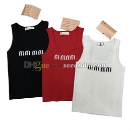 Summer Quick Drying Tanks Women Letters Jacquard Vest U Neck Yoga Top Outdoor Sport T Shirt