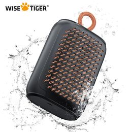 Speakers WISE TIGER Super Mini Portable Bluetooth Speaker Big Sound Punchy Bass 12H Play Time Dual Pairing IPX7 Waterproof for Outdoor