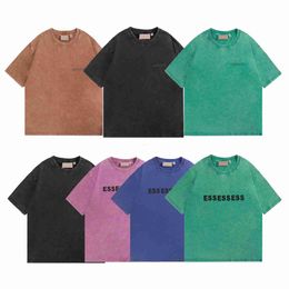 Men's T-Shirts High quality designer designed t shirt 3D offset 230g heavy wash to make old vintage short sleeve T-shirt Sports Parker High Street S-XL