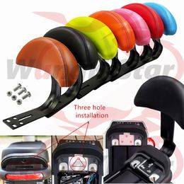 Electric Bicycle Rear Seat Backrest Support Saddle Backrests Leather Seatback Cushion Pad Lazyback For Motorcycle Scooter E-bike Buggy Trail Quad Moped Dirt Bike