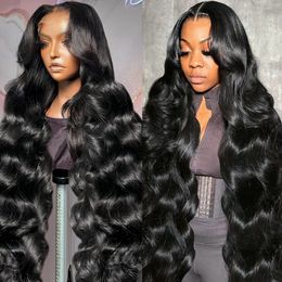 Body Wave 30 32 40 Inch Hd 13x6 Lace Front Human Hair Wigs for Women 250 Density Brazilian Pre Plucked Lace Frontal Wig