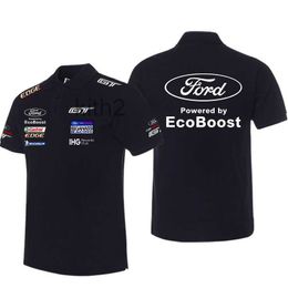 Ford F1 Men's 3d Printed Short Sleeved Polo Motorcycle Dry T-shirt Off-road Sports NLNJ NLNJ