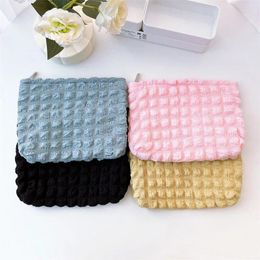Cosmetic Bags Fashion Sweet Solid Color Bubble Clouds Bag Makeup Clutch Pouch Portable Skincare Toiletries Storage Organizer