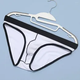 Underpants Men'S Triangle Shorts Briefs High Elastic Low Waist U Convex Narrow Edge Fork Sexy Pants Gay Slips Lingerie