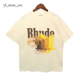 Rhude Shirt Rand Sweatshirt Luxury Brand Men T Shirts Rhude Hoodie Designer Men Shirt Men Shorts Print White Rhude Black Street Cotton Fashion Youth Mens 6511