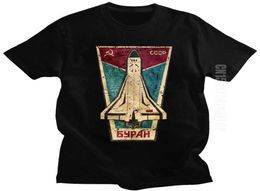 Stylish Russian CCCP Buran Tshirt Male Space Shuttle Emblem Tshirt Men Summer Tee Soviet Union USSR Spacecraft T Shirt Retro 21066527331