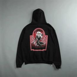 Erkek Hoodies Sweatshirts Ortaklaşmamış hip hop% 100 pamuklu Terry Erkek Kadınlar Büyük Boyutlu Kapşonlu UNISEX KÜÇÜK 3XLYOLQ