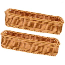 Dinnerware Sets Seagrass Storage Baskets Narrow Rectangular Wicker Bedroom Living Room Bathroom Shelves